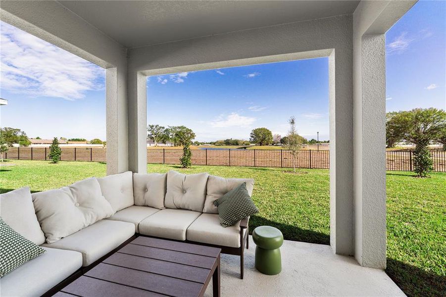 Exterior details and patio area of a home in Oakfield Trails, Parrish (Image 28). Exterior details and patio area of a home in Oakfield Trails, Parrish (Image 28).