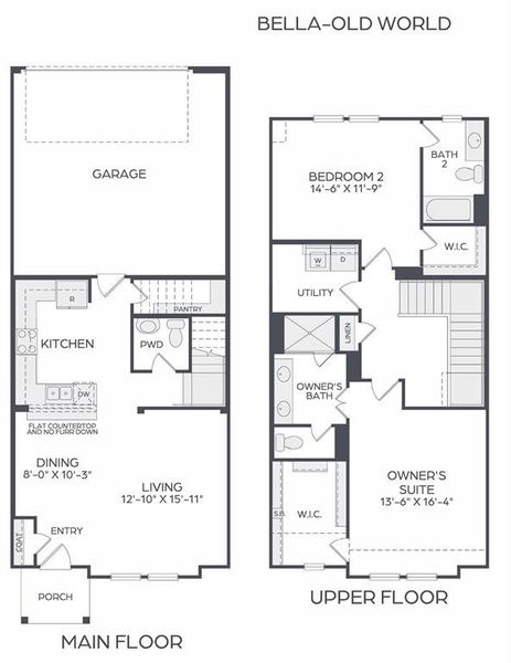 Whether you are just starting out or right sizing, our Bella floor plan offers the perfect combination of space and style!