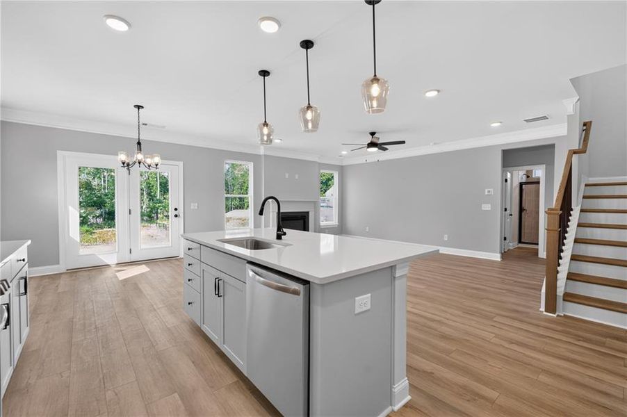 Furnished interior view inside a new home in , Loganville (Image 8).