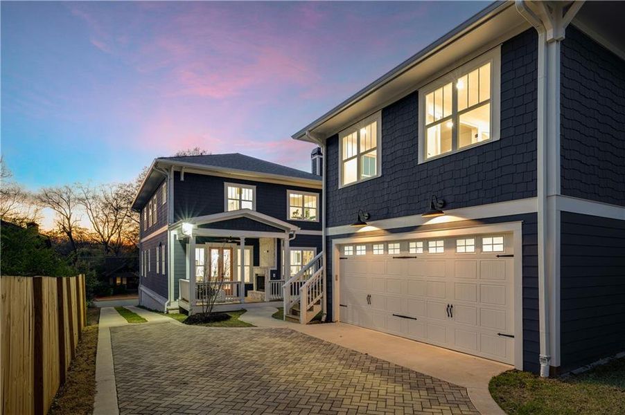 Exterior details and patio area of a home in , Atlanta (Image 34).