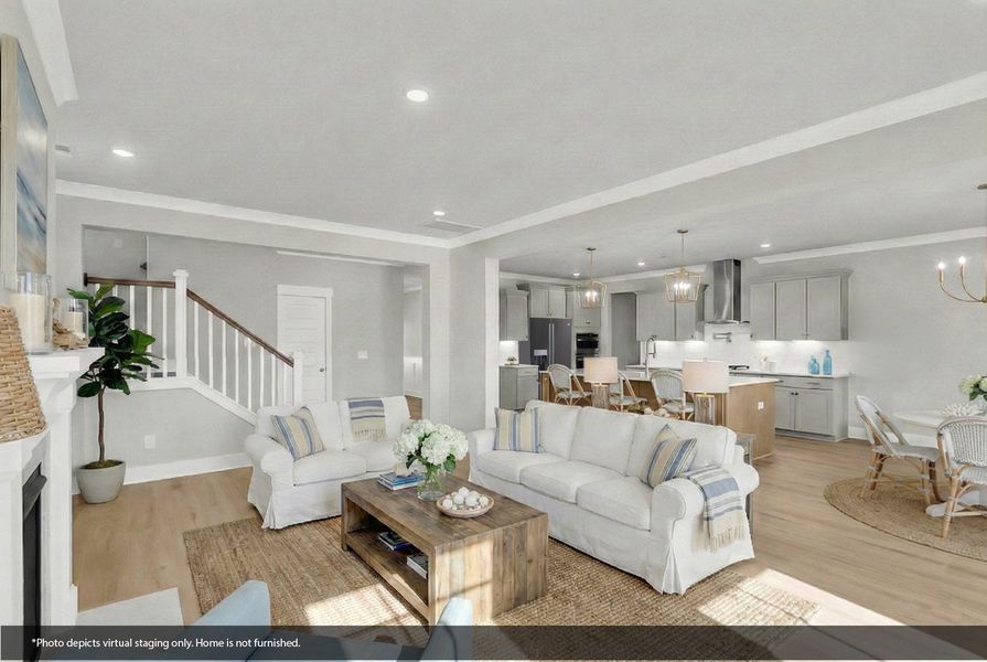 Furnished interior view inside a new home in Lochton, Summerville (Image 9). Furnished interior view inside a new home in Lochton, Summerville (Image 9).