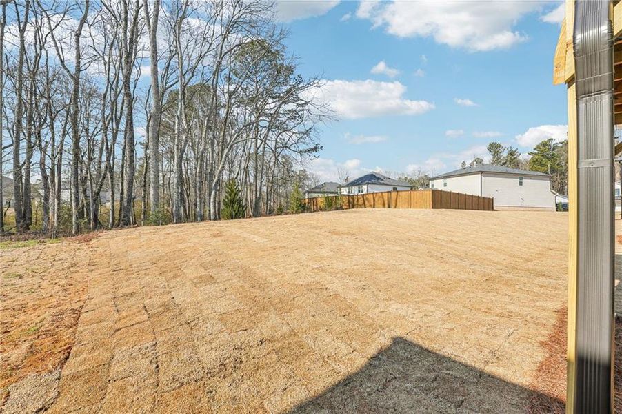 Exterior details and patio area of a home in Westmont Preserve, Powder Springs (Image 27).