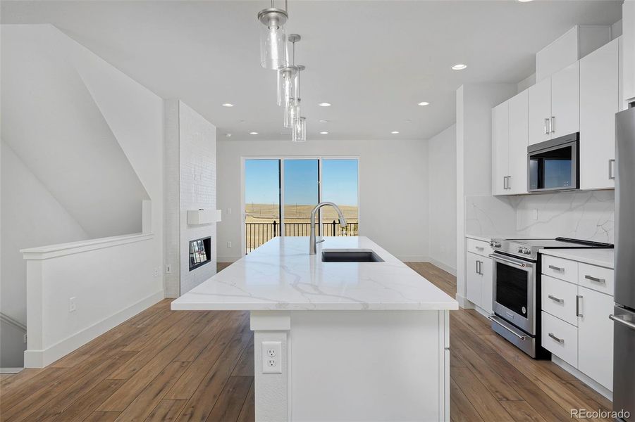 Furnished interior view inside a new home in , Denver (Image 7).