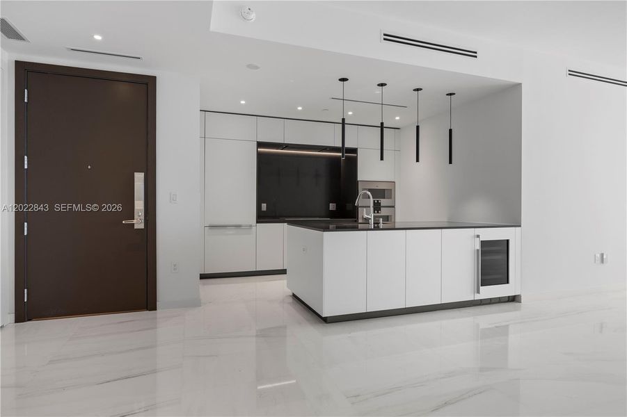 Furnished interior view inside a new home in Aston Martin Residences, Miami (Image 10).