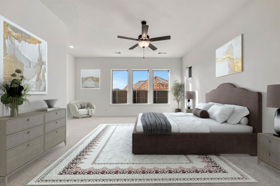 Furnished interior view inside a new home in Myrtle Creek, Waxahachie (Image 5). Furnished interior view inside a new home in Myrtle Creek, Waxahachie (Image 5).