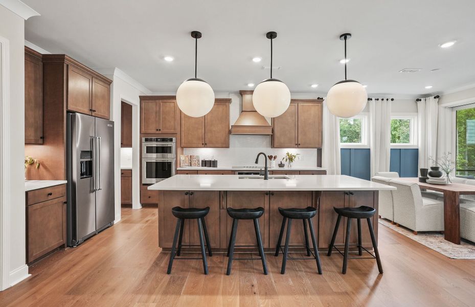 Spacious Kitchen with an Island