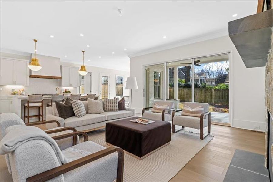 Furnished interior view inside a new home in , Atlanta (Image 9).