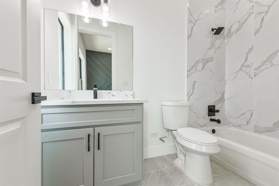 Furnished interior view inside a new home in , Houston (Image 8).