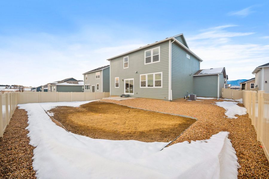 Exterior details and patio area of a home in Aspen Ranch, Fountain (Image 4).