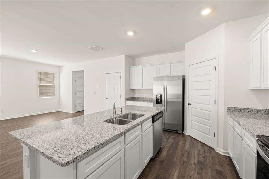 Furnished interior view inside a new home in Mableton Station, Mableton (Image 1).