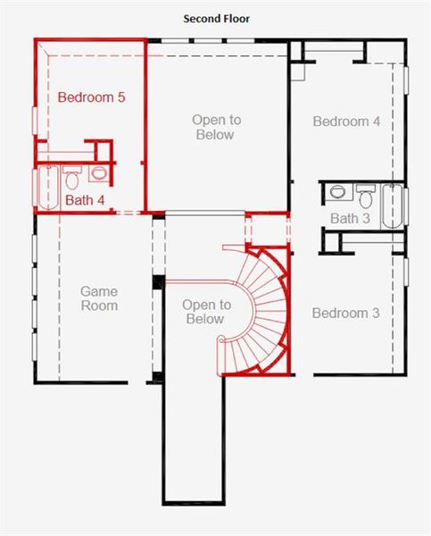 Second floor layout