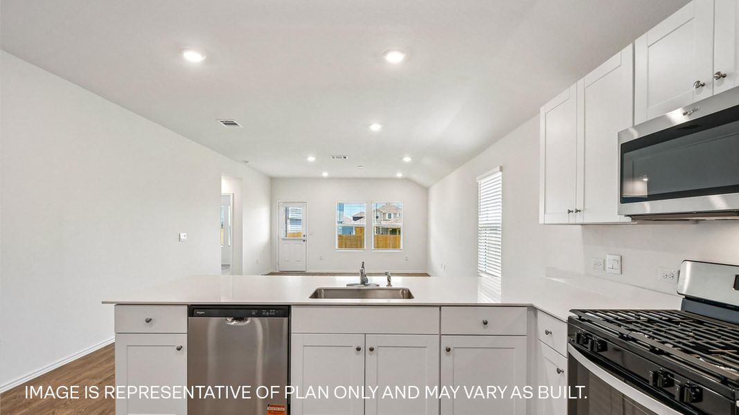 Representative furnished interior of a home built from the The Taylor by D.R. Horton in Durango, Mustang Ridge (Image 9).