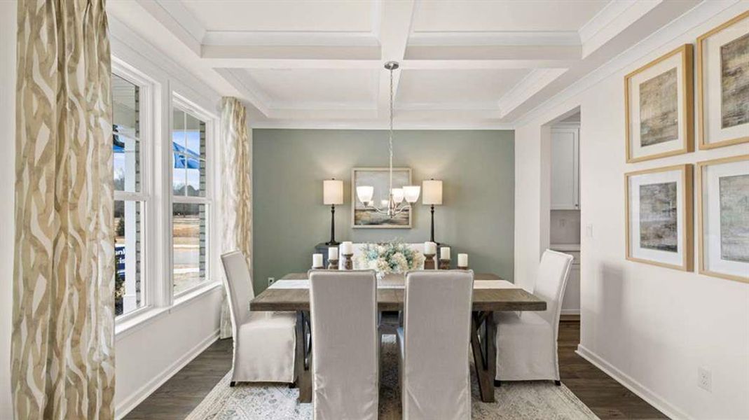 Furnished interior view inside a new home in Heritage Pointe, Senoia (Image 11).