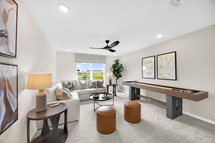 Representative furnished interior of a home built from the Finn by Risewell Homes in Eagletail Landings, Howey-in-the-Hills (Image 15).