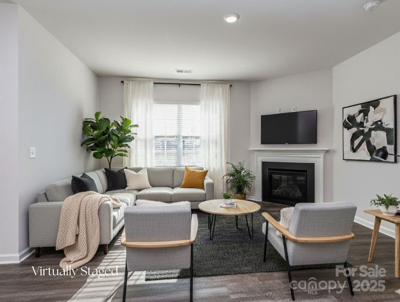 Virtually Staged-Living room