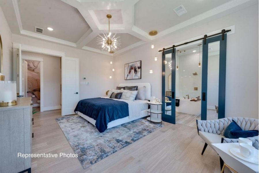 Furnished interior view inside a new home in Edgewater, Fate (Image 11). Furnished interior view inside a new home in Edgewater, Fate (Image 11).