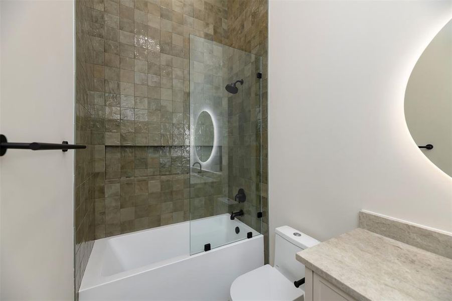 Furnished interior view inside a new home in , Heath (Image 13).