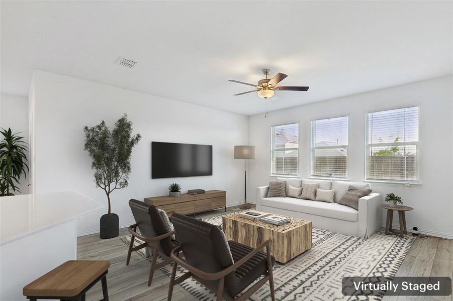 Furnished interior view inside a new home in Linden Hills: Classic Collection, Little Elm (Image 10). Furnished interior view inside a new home in Linden Hills: Classic Collection, Little Elm (Image 10).