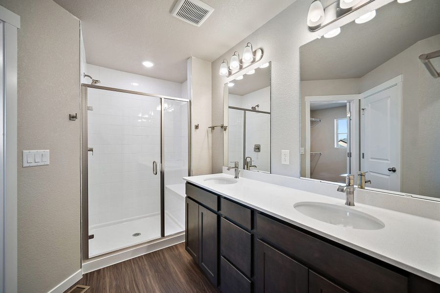 Furnished interior view inside a new home in Ridge at Lorson Ranch, Colorado Springs (Image 12).