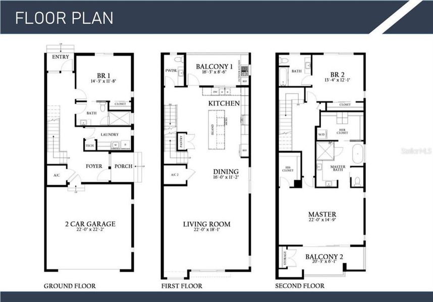 2D floor plan layout of this home in , Tampa, FL (Image 4).