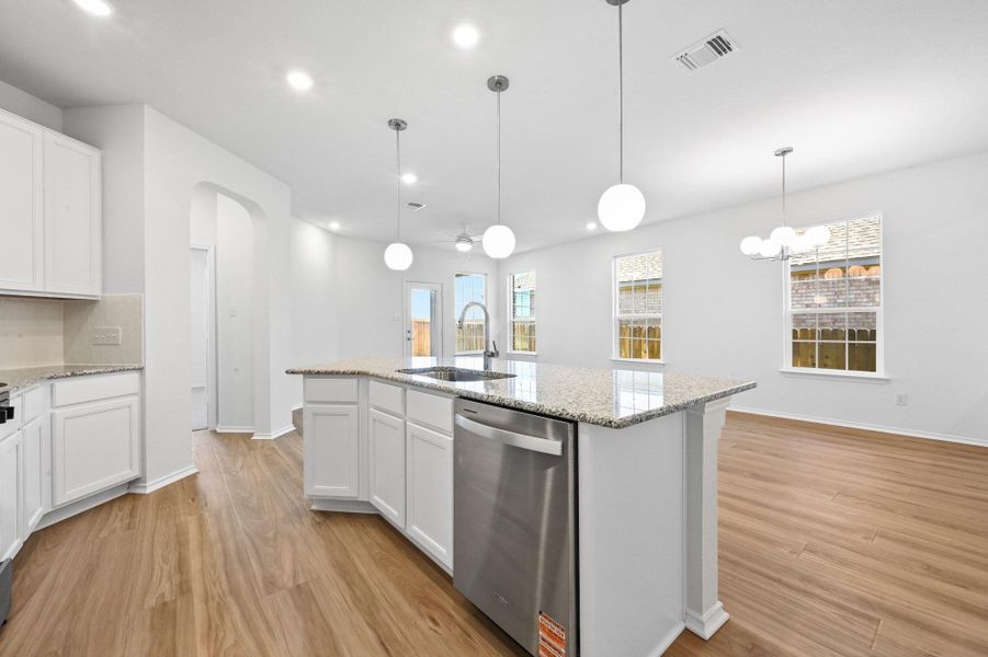 Furnished interior view inside a new home in Salerno - Heritage Collection, Round Rock (Image 6).