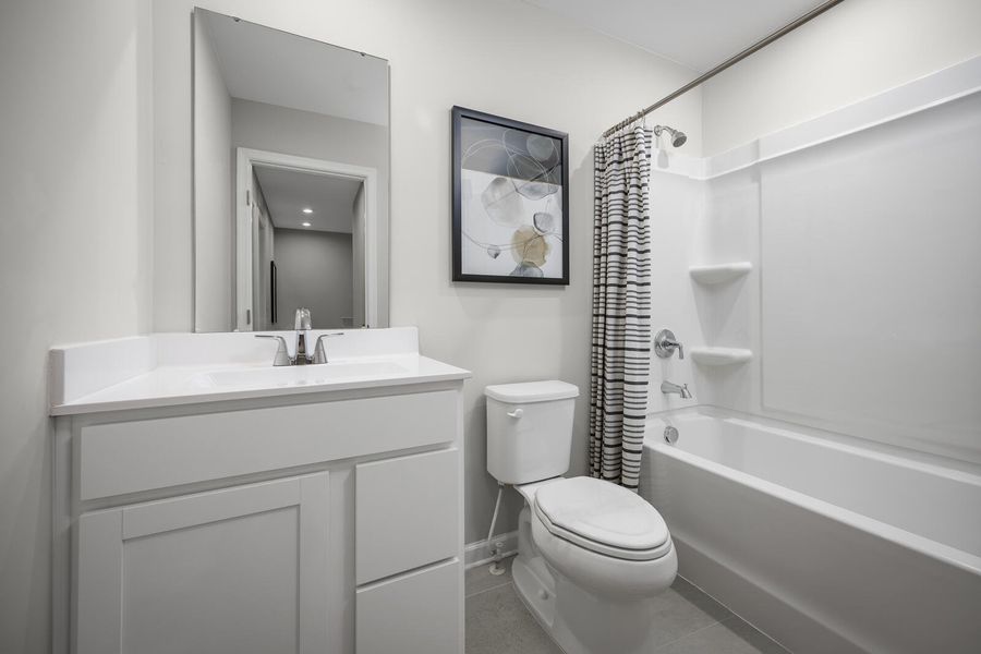 Furnished interior view inside a new home in , Santee (Image 12).