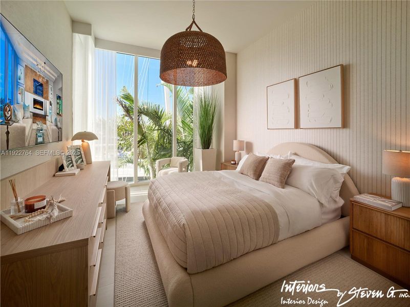 Furnished interior view inside a new home in , Fort Lauderdale (Image 8).