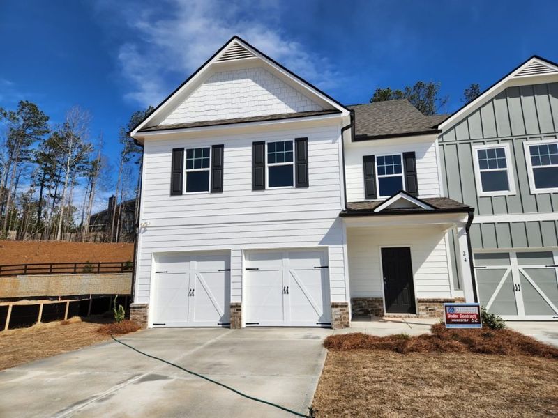 Representative exterior photo of a completed home built from the Boxwood by Piedmont Residential in The Retreat at Browns Ridge, Newnan, GA (Image 2).