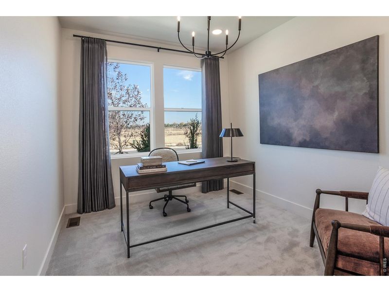 Furnished interior view inside a new home in Trailside Story Collection - Single Family Homes, Timnath (Image 35).