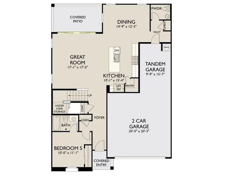 2D floor plan layout of this home in Skyline Village, San Tan Valley, AZ (Image 2). 2D floor plan layout of this home in Skyline Village, San Tan Valley, AZ (Image 2).