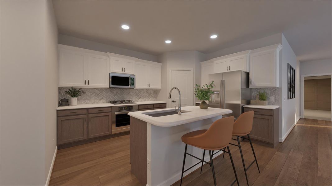 Furnished interior view inside a new home in The Porch at Du Pre, Buda (Image 7). Furnished interior view inside a new home in The Porch at Du Pre, Buda (Image 7).