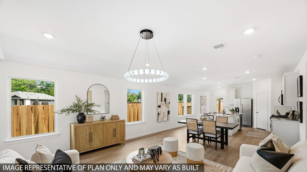 Furnished interior view inside a new home in , Crosby (Image 9).