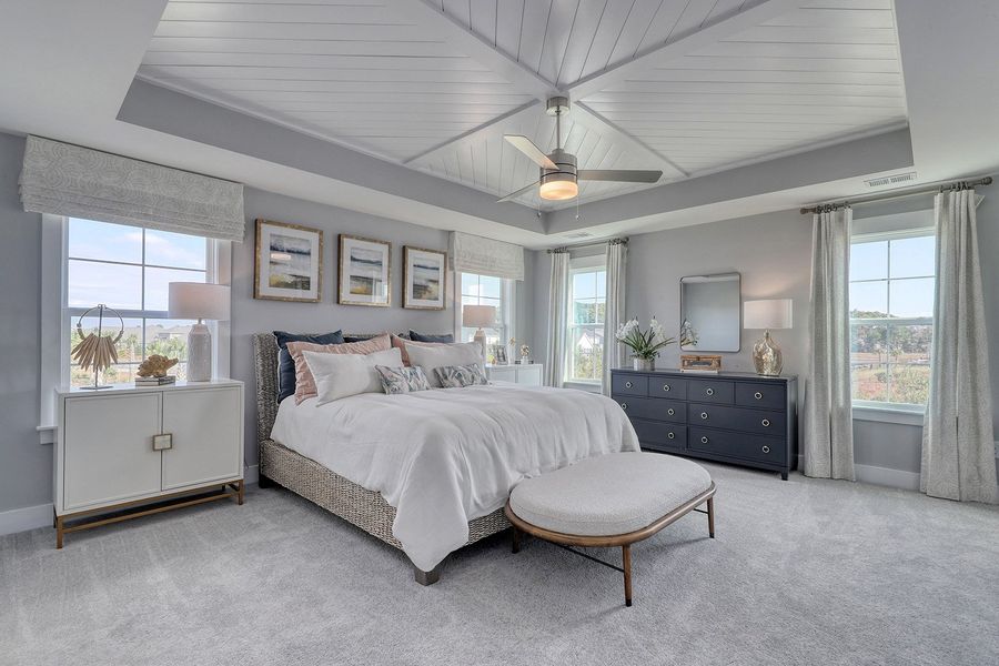 Representative furnished interior of a home built from the Warwick II - Vanguard Collection by Mungo Homes in Sweetbrier, Durham (Image 9).
