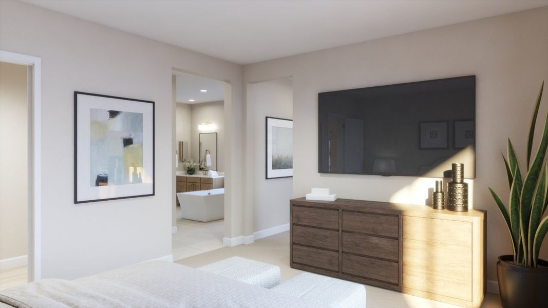 Furnished interior view inside a new home in Estates at Kings Ranch, Gold Canyon (Image 15).