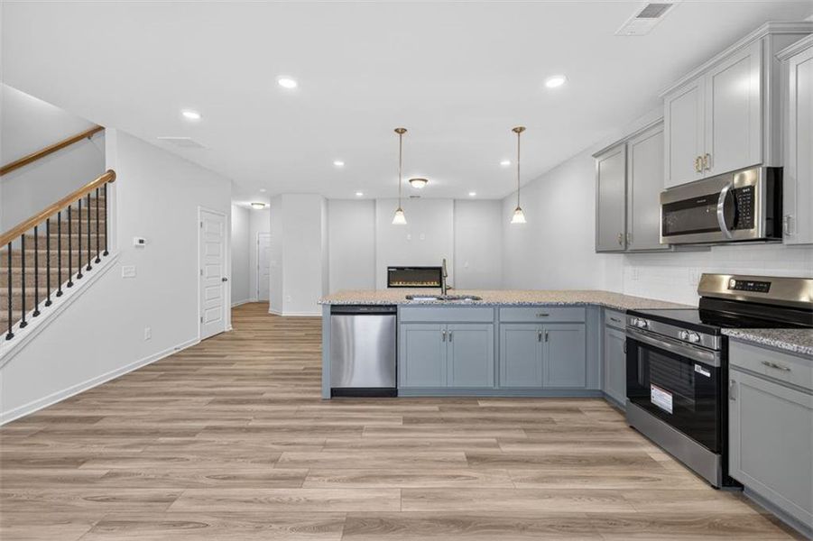 Furnished interior view inside a new home in Jameson Towns, Villa Rica (Image 4).