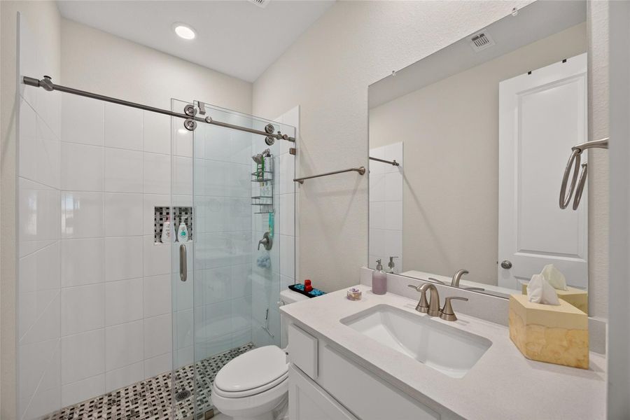 Hallway bathroom. Hallway bathroom.