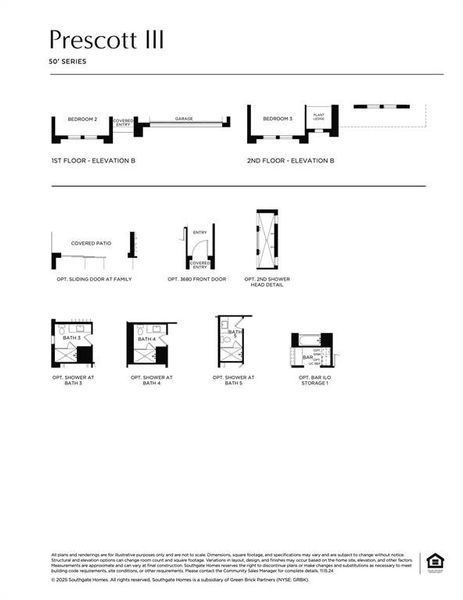 This dream home offers elevation B, shower ILO tub for bath 2, second shower head in owner's bath plus so much more!
