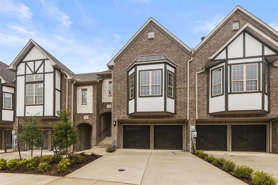 Front exterior of a new home in , Lewisville, TX, highlighting curb appeal (Image 25).
