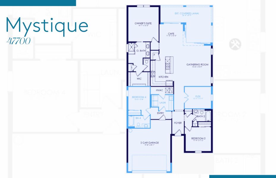 2D floor plan layout of this home in Terreno, Naples, FL (Image 4).
