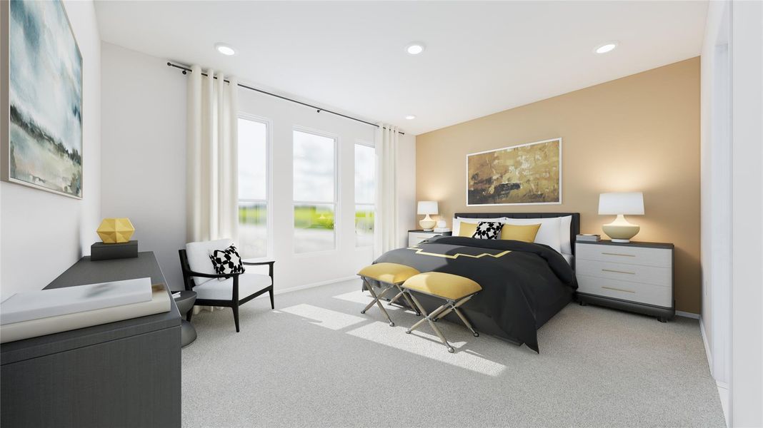 Furnished interior view inside a new home in The Preserve at Rosenberg, Rosenberg (Image 13).