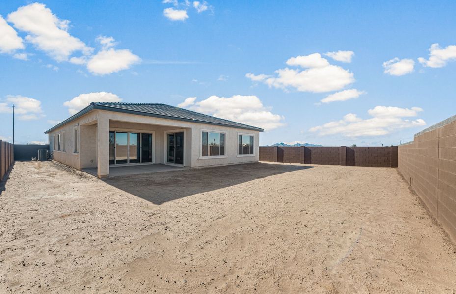 Exterior details and patio area of a home in Soleo, San Tan Valley (Image 3).
