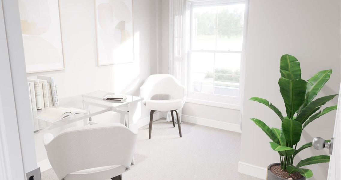 Virtually staged rendering - features may vary. Flex Space