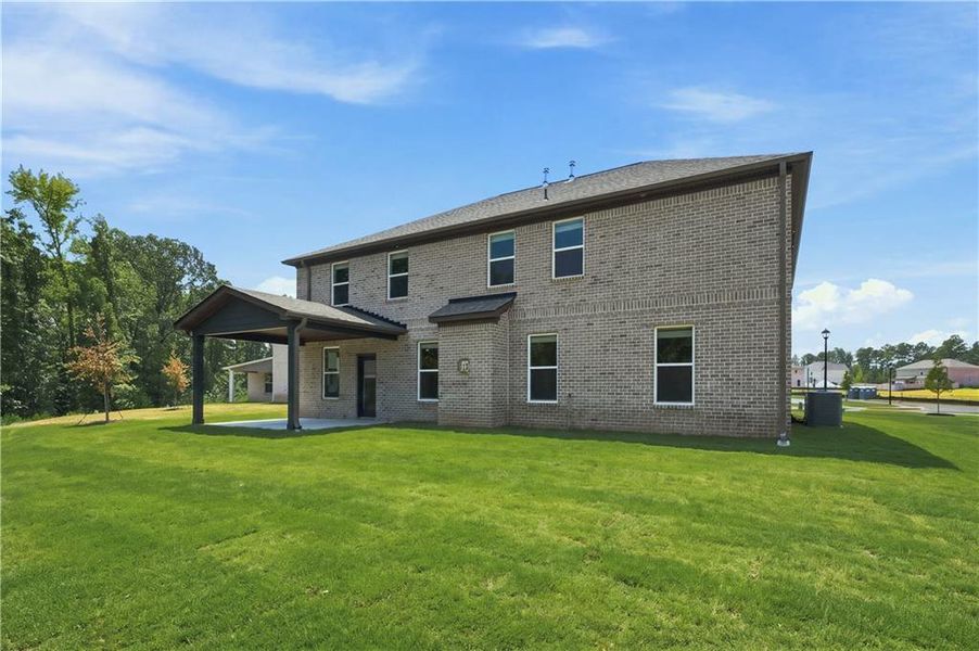 Exterior details and patio area of a home in Westwind Estates, Hampton (Image 17).
