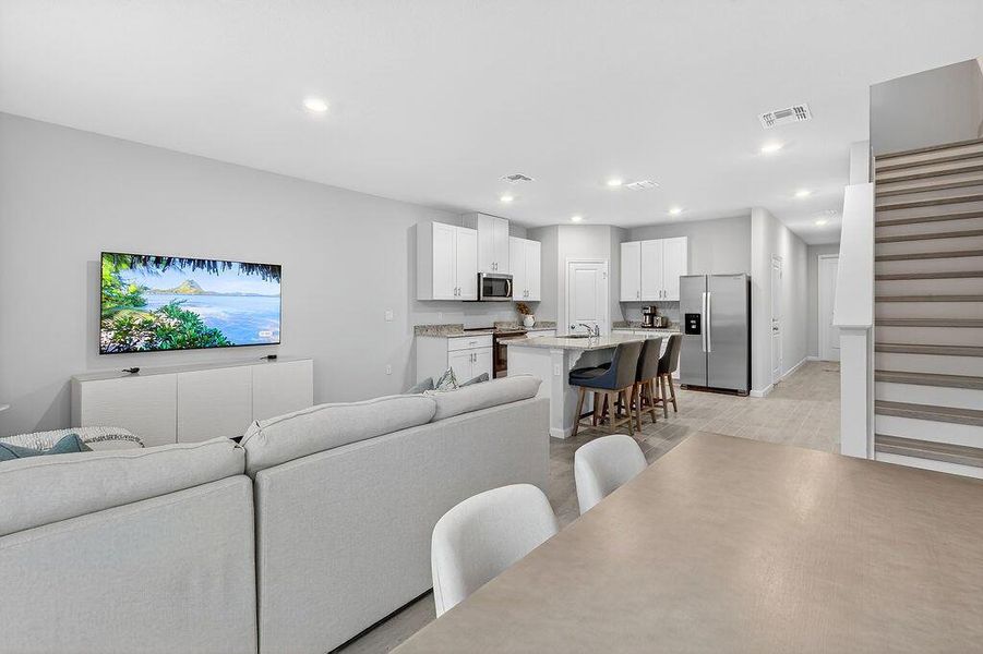 Open floor plan Open floor plan