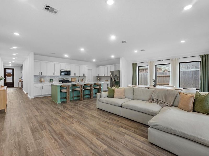 Furnished interior view inside a new home in Samara, League City (Image 13).