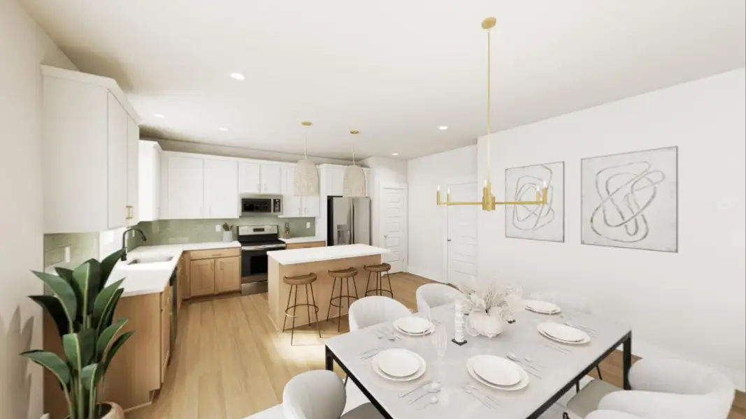 Furnished interior view inside a new home in Tupelo Junction, Mebane (Image 4).