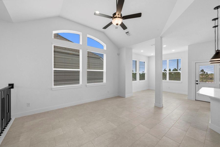 Spacious, unfurnished interior of a new home in Bridgeland, Cypress (Image 11).