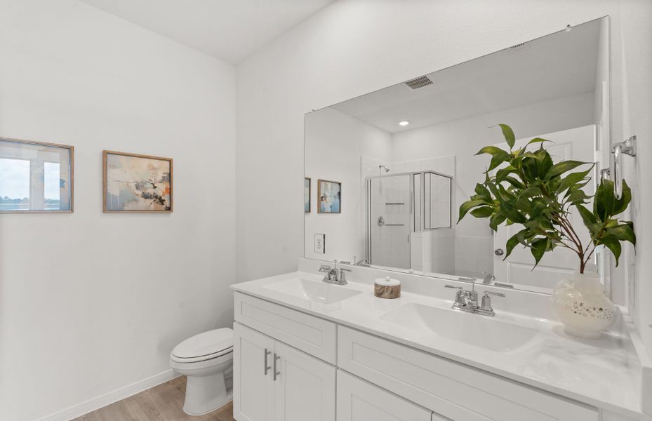 Owner's Bath with Double Vanity Sink