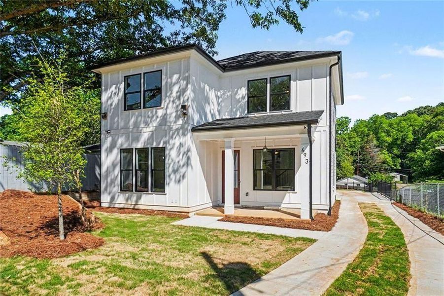 Exterior details and patio area of a home in , Hapeville (Image 3). Exterior details and patio area of a home in , Hapeville (Image 3).