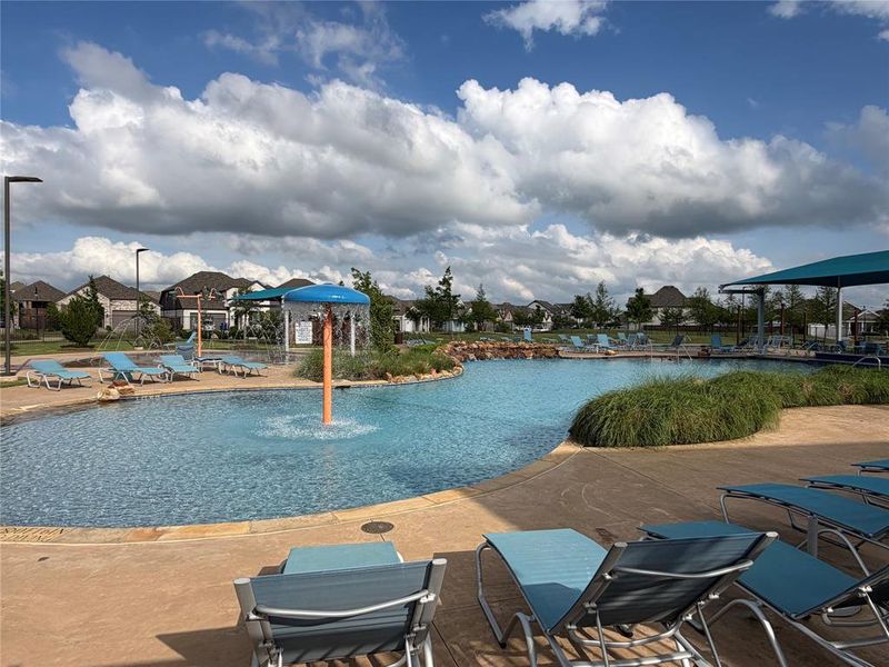 Resort Style Pool with Splash Play Area.